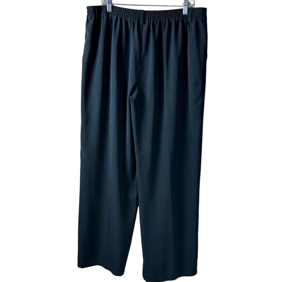 ModCloth Women Size XL Wide Leg Black Careerwear Officewear Dress Pants Pockets - Picture 2 of 11